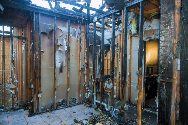Professional Fire Damage Restoration technician working in Flourtown, PA